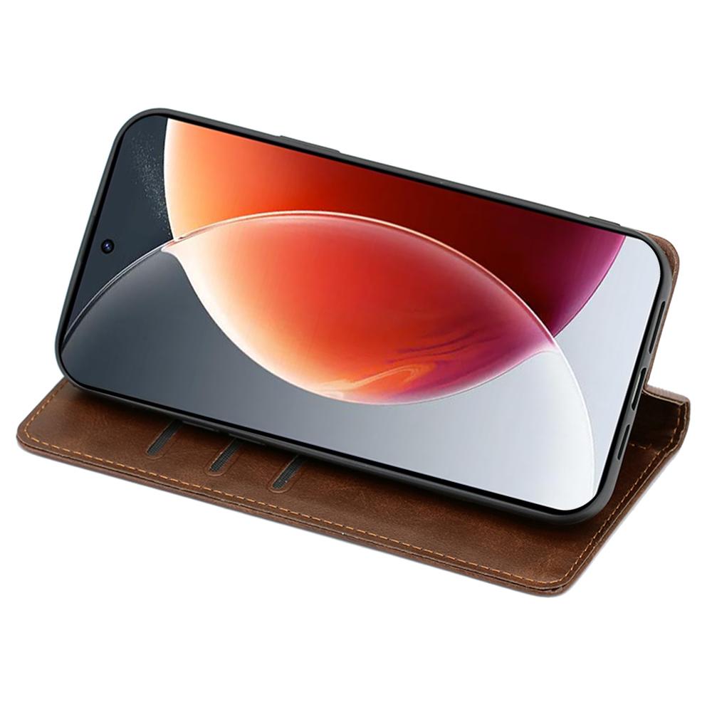 For TECNO Spark 20 Pro+ Case Calf Texture Leather Wallet Cover Magnetic Closing