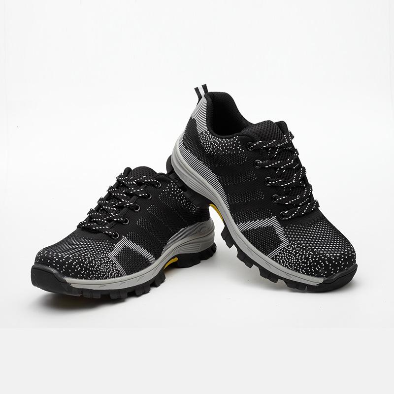 Fashion Labor Insurance Shoes Men, Wear-resistant and Anti-smashing Safety Protective Shoes Men's Low-top Protective Shoes