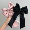Summer Colorflu Silk Satin Bow Barrette Hair Pin Adult Hair Accessories Hair Jewley