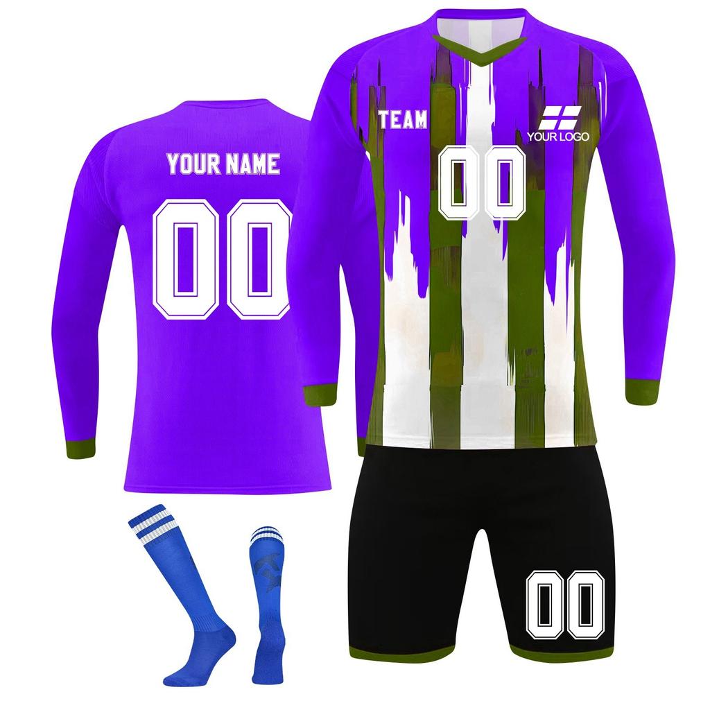 Kişiselleştirilmiş Gömlek Seti Erkek Kız İsim Numarası ile Özel Futbol Formaları Erkek Eğitim Takım Elbise