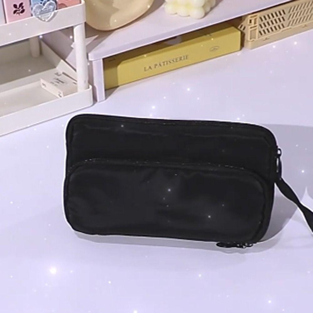 Double-layer Ladder Pencil Case Zipper Stationery Bag Organizer Supplies Kawaii Pencil Bag  School