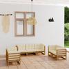 Day and Night - Day and Night Garden Furniture Set 7 Pieces and Cushions Solid Pine Wood