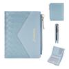 Ladies Fashion Card Holder Pu Material With Weaving Pattern Design And Letter Print For Everyday Carry