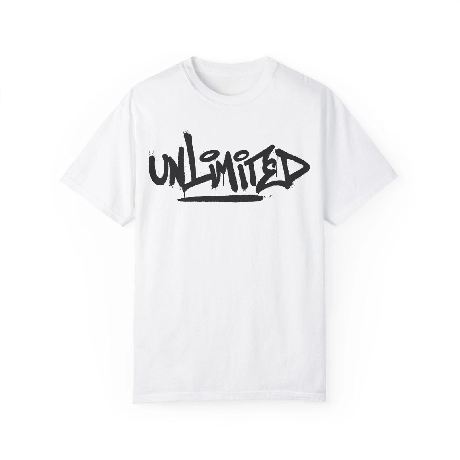 Unlimited Urban Graffiti Art Style Quote :: Unisex Garment-Dyed T-Shirt 4XL