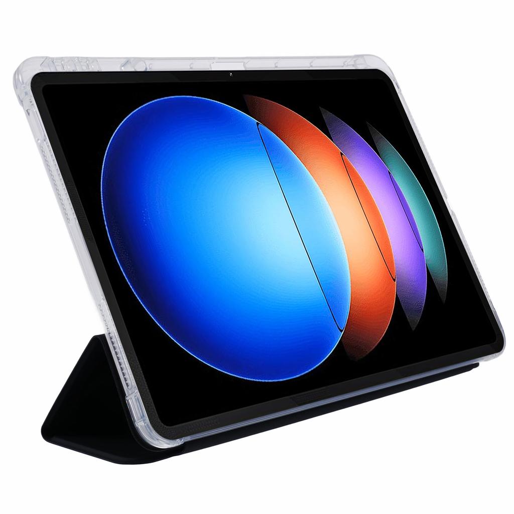 For Xiaomi Pad 6S Pro 12.4 Case Tri-fold Stand Leather Tablet Cover with Pen Slot