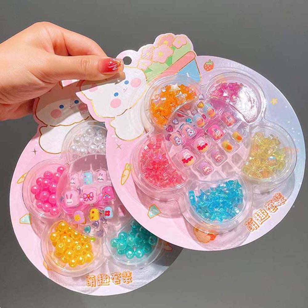 

Аксессуары для ногтей Детские накладные ногти с рисунком из мультфильма Маникюрный материал для детей Накладные ногти для наращивания Студенческие rabbit