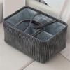Multipurpose Fabric Storage Basket For Toy Clothes Books Multi-Compartment Organizer Modern Home Decoration