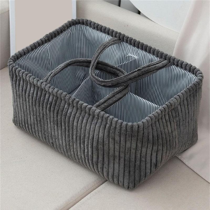 Multipurpose Fabric Storage Basket For Toy Clothes Books Multi-Compartment Organizer Modern Home Decoration