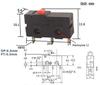 KW12 Mikro-Stativ Kippschalter, 5A/250V, KW11-3Z, Reiseendschalter