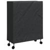 Table Tennis Table Cover Solid Black 165 X 70 X 185 Cm Fabric