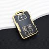 TPU Car Key Cover Case Fob for Chevrolet Suburban Silverado GMC Terrain Yukon Tahoe Sierra Smart Auto Accessories Key Ring