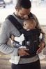 BabyBjörn ONE KAI Air Baby Carrier, suitable for babies 0-36 months, made with breathable mesh material, black, 4-way design.
