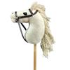 Lightweight Wooden Horse Head Stick With Plush Detail Funny Horse Head Accessory For Theater And Family Parties
