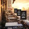 Happy New Year Garden Flag Seasonal Flags Garden Flag Double Sided Decorative Flags Yard Signs 2025 Holiday Garden Flags 12X18