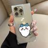 Clear Square Back Tube Case Protection For iPhone 13 14 Pro Max 12 16 ProMax 15 Plus 11 Anti-Oxygen,Big Ikawa Pattern Casing