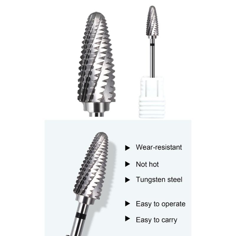 Professional Tungsten Carbide Nail File Bit Featuring AntiSlip Grip For Precise Shaping And Long Lasting Use