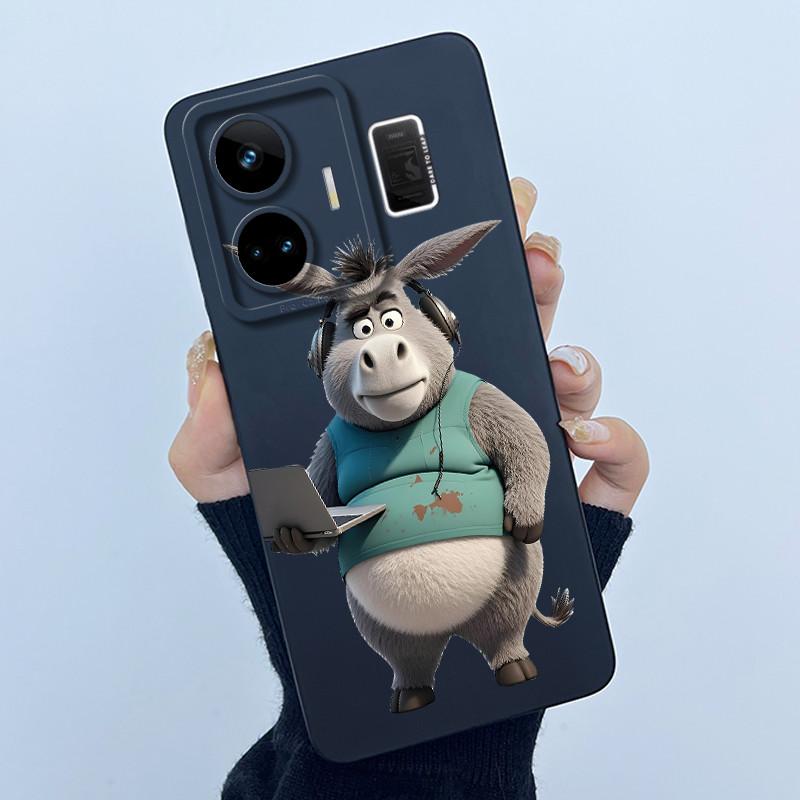 For Realme GT Neo 5 Case Funny Cartoon Cat Bumper Slim Soft TPU Shockproof Phone Case On For Realme GT Neo 5 Neo5 240W 5G Cover