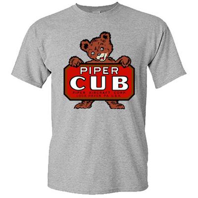 Piper Cub Flugzeug Flugzeug Logo Unisex T-Shirt