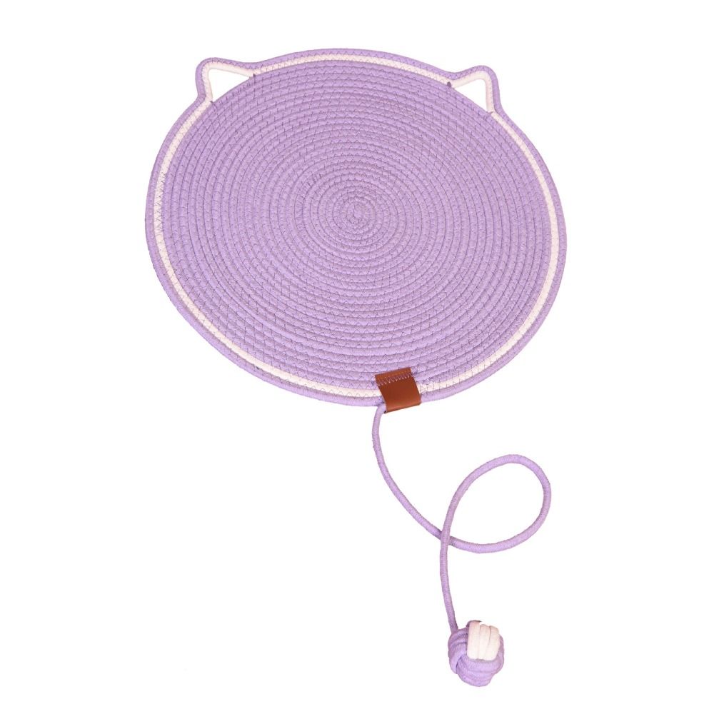

Wear Resistant Cat Scratching Mat Hand Woven Cat Scratch Pad Self Happy S фиолетовый
