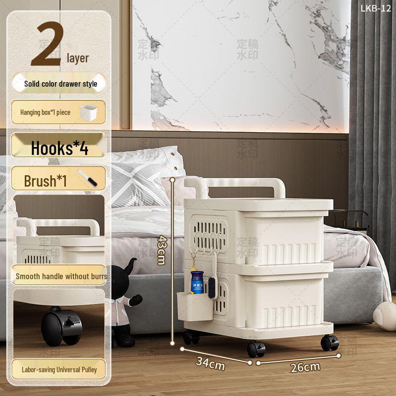 Compact Multi-Layer Floor Snack & Toy Storage Rack