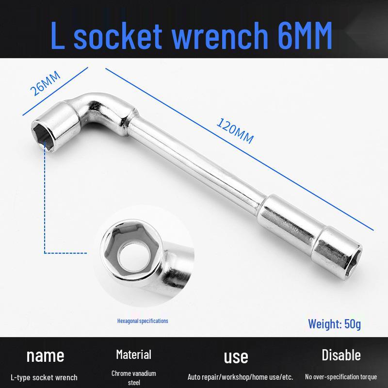 L-Shaped Double-Ended Hex Socket Wrench Set