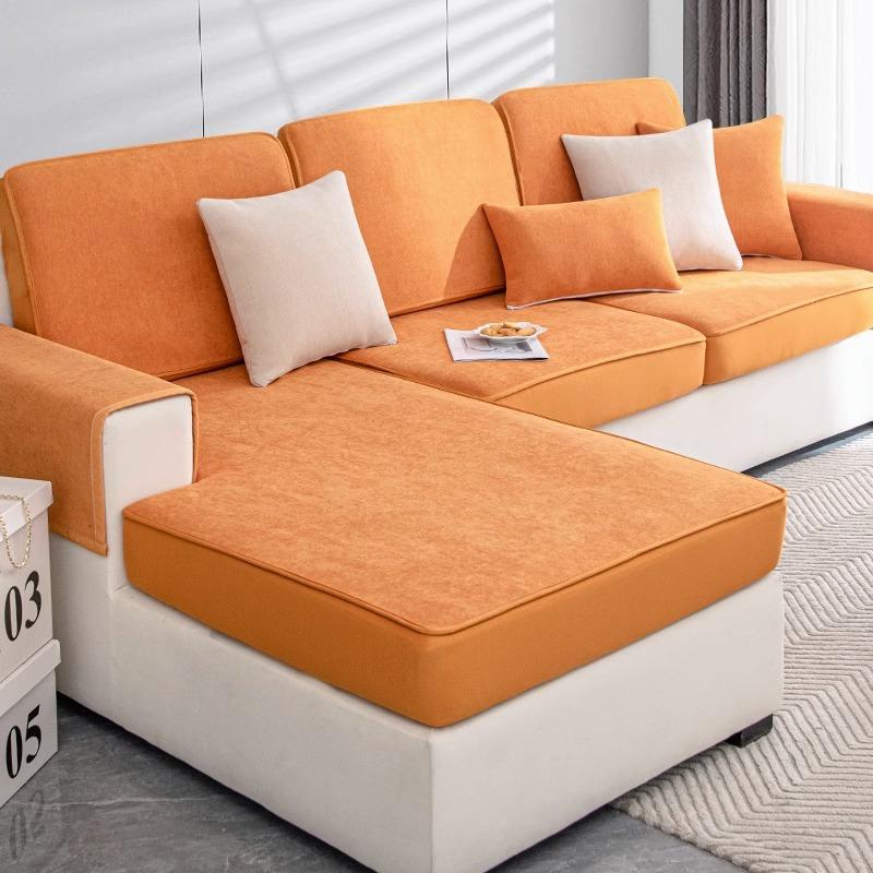 

Чехол для дивана из синели, универсальный универсальный чехол, простая современная нескользящая подушка для дивана, универсальный чехол для четырех сезонов, ткань 60X60