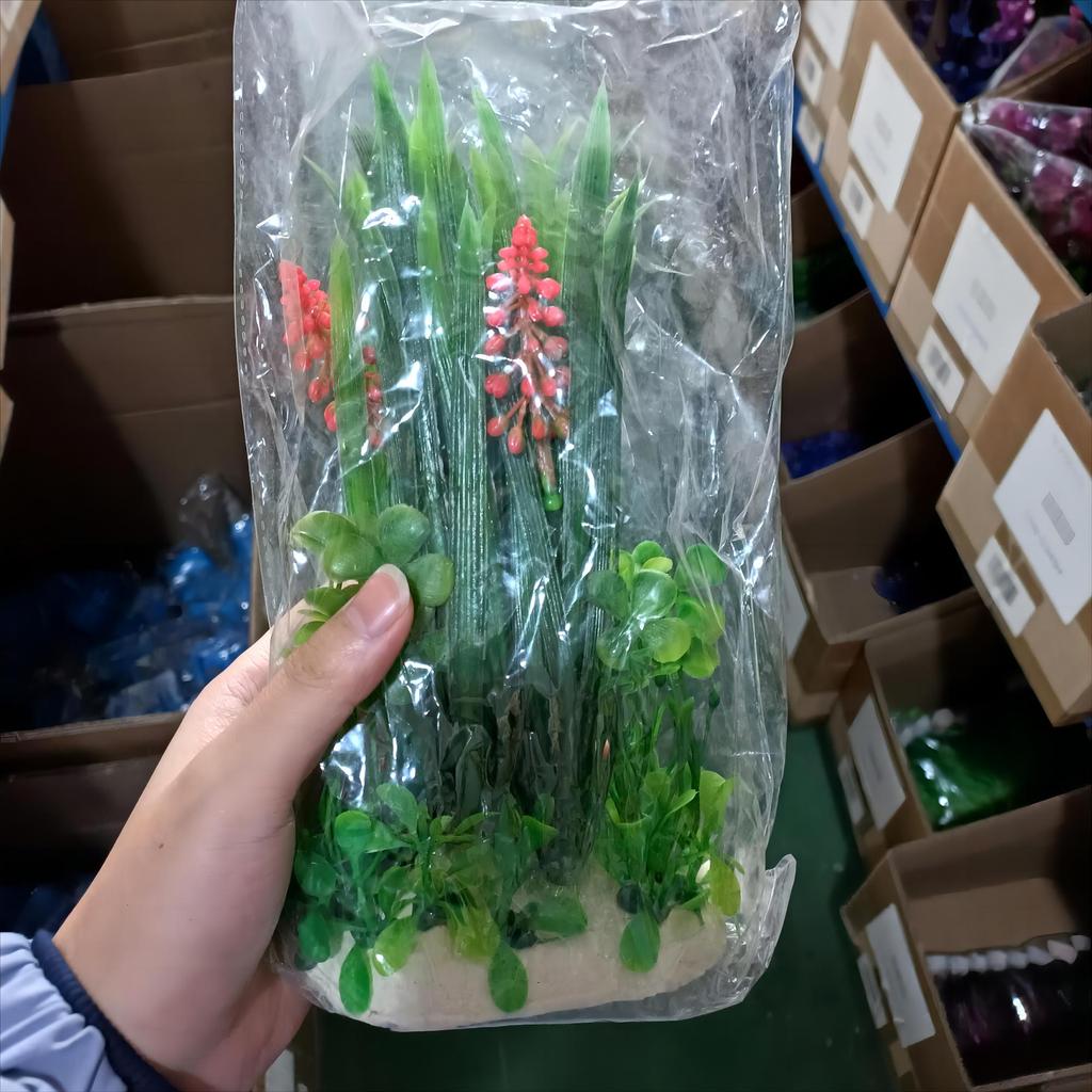 1 szt. Sztuczne Plastikowe Rośliny Wodne Rośliny do Akwarium Dekoracja Krajobrazu Tło do Zbiornika Rybnego Sztuczne Rośliny Wodne