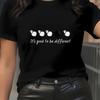 Ladies' Casual Short Sleeved T-shirt with Sheep Pattern Print Round Neck Design Suitable for Daily Wear Harajuku Clothing