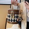 Fashion Female Bag with Zipper Small Bags for Women Luxury Designer Leather Bucket Shoulder Bag