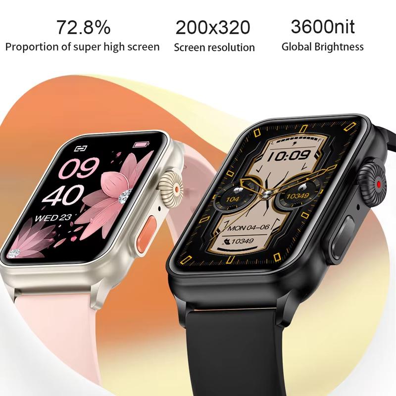 2025 Yeni Bluetooth Çağrı Akıllı Saat AI Sesli Asistan Fitness Takipçisi 1.57 İnç HD Ekran Akıllı Saat Erkek Kadın Android IOS İçin