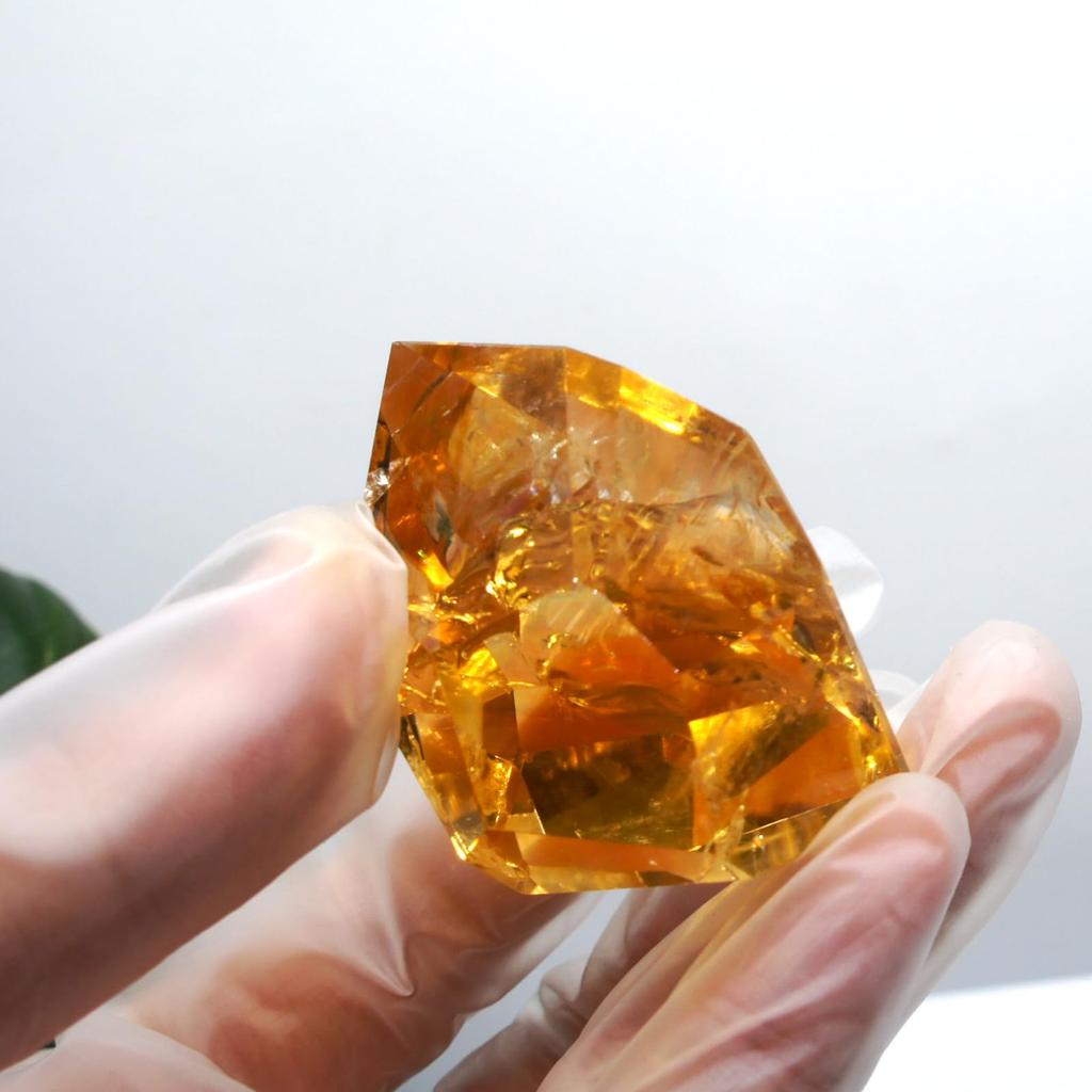 Citrine Natural Quartz Carefully Raw Feng Good Home New Gift [TANAKA YA] Crystal, Selected, High-Quality Ornament, Stone, Purification, Mineral,