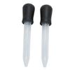 2pcs Liquid Dropper 5ml Capacity Safe Reliable Light Weight Compact Portable Pipettes for Scientific ExperimentsBlack
