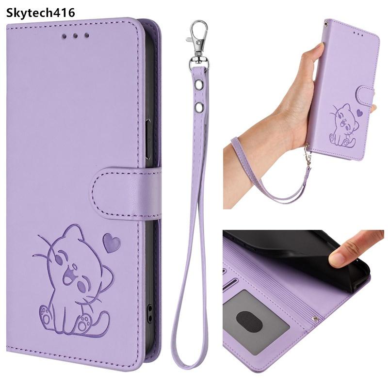 Case For Honor 9X 10i 20 20E 50 60 SE 70 80 GT 90 Lite Pro Smart 5G Flip Phone Casing Cute Cat Shockproof Protection Card Slot Leather Wallet Cover