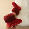 Fashion Women Boots New Fashion Thickened Fluff Snow Boots Woman Winter Warm Boots Outdoor Comfortable Soft Shoes Women Botas De Mujer