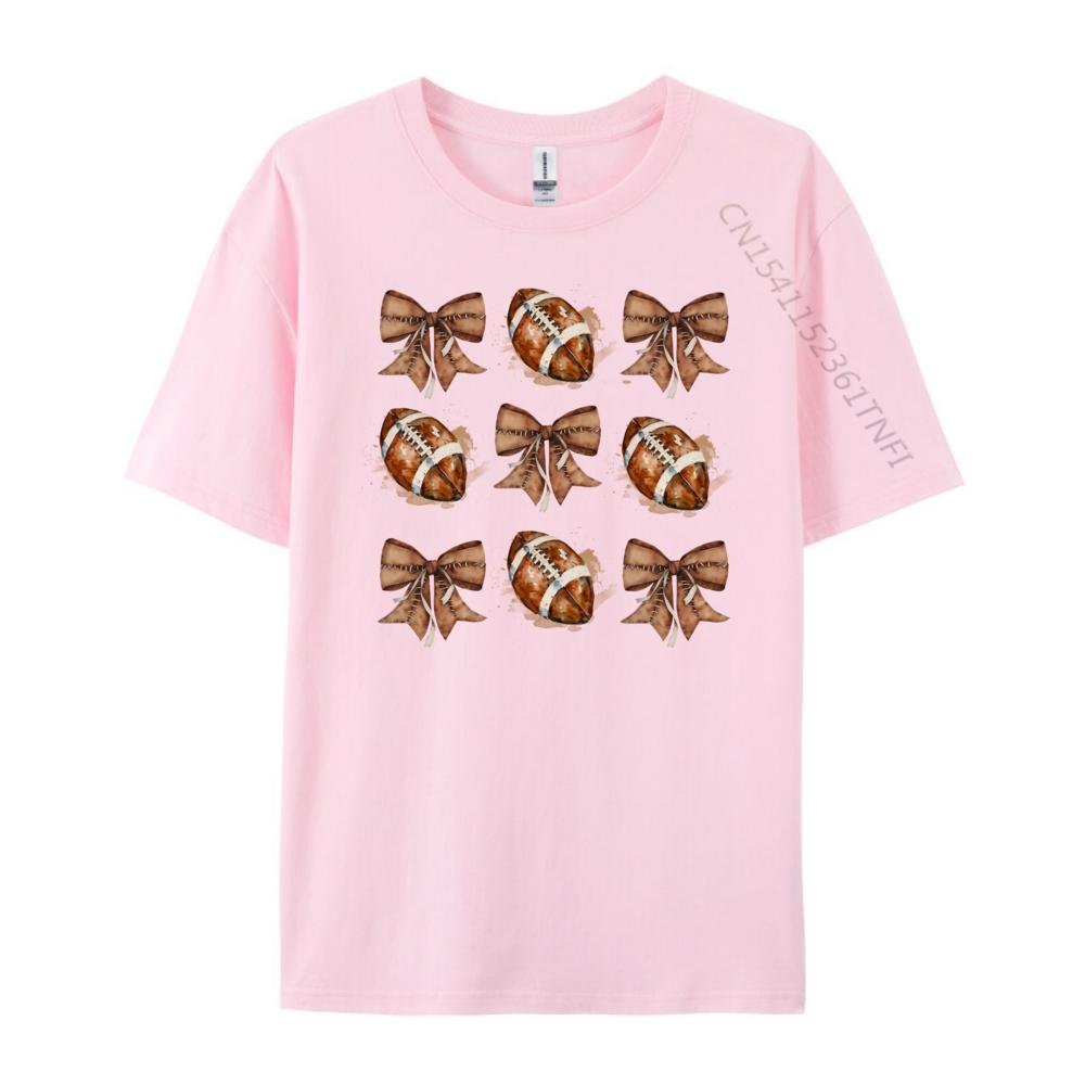 Coquette Bow American Football Player Touchdown Season Oversized T Shirt Men Woman Oversized T Shirt Men Mothers Day