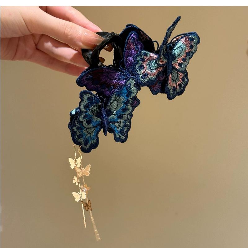 Colorful Butterfly Hair Clip Trendy Bowknot Barrette Headband for Women Girls Korean Style Fashion Hairpin Accessory Jewelry