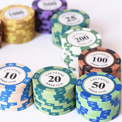 5 stücke Poker Chips Casino Münzen Multi-denomination Glücksspiel Chips Texas Tisch Spiele für Casinos Chips Party Unterhaltung