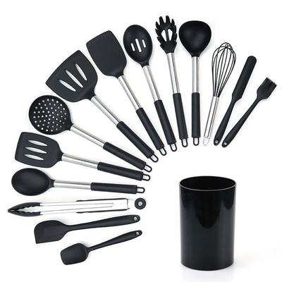 14pcs/set Non Stick Silicone Kitchen Cooking Utensils Spatula Spoon Egg Beater