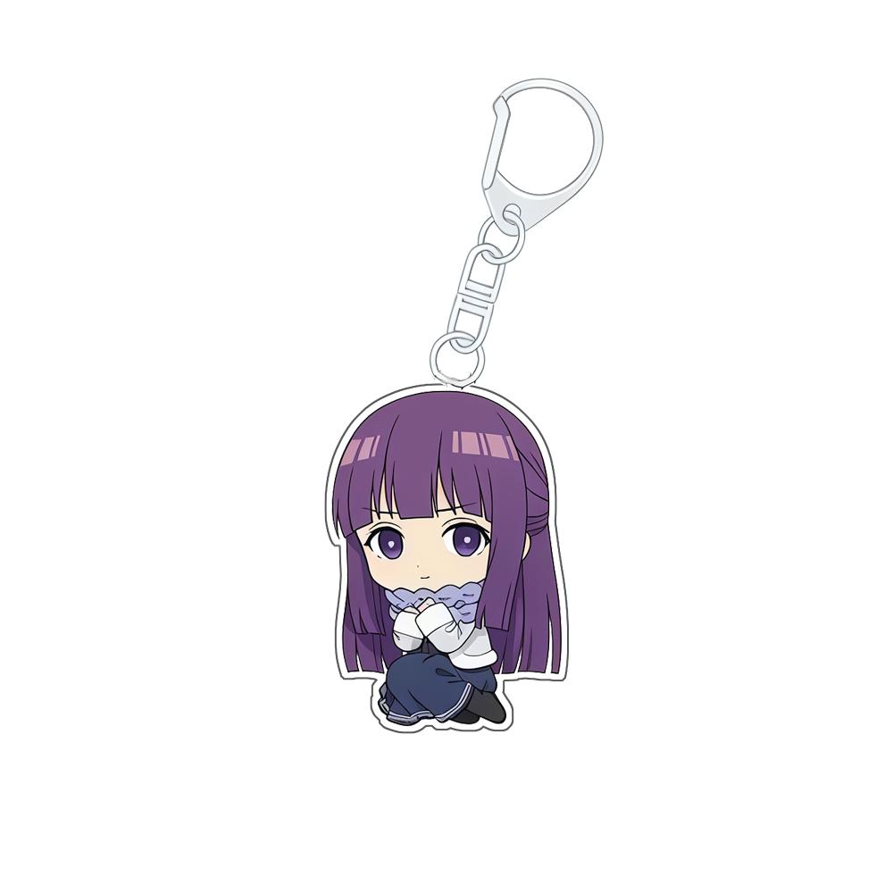 

Sitting Pose Q Version Acrylic Keychain for Frieren: Beyond Journey s End Stark Odette Heiter Fern Peripheral Bag Charm Gift -1 PCS
