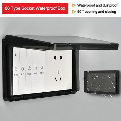 Wall-mounted Switch Protective Cover 86 Type Self-Adhesive Protection Socket Plastic Socket Waterproof Box Wall