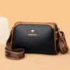 Women's shoulder bag new solid color textured small bag fashion versatile messenger women's bag versatile texture mother bag