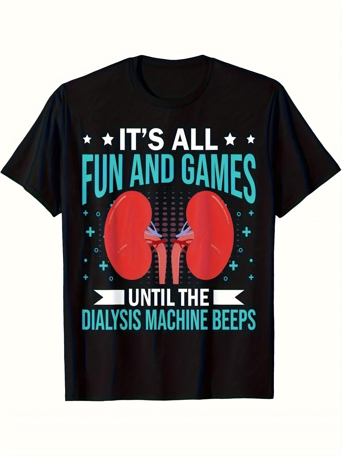 Kidney Dialysis Nurse T Shirt Hoodie 180g M