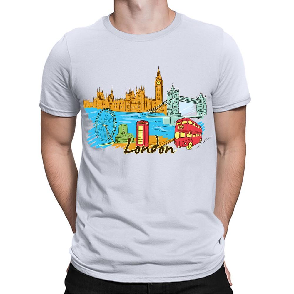 London Skyline England UK Tower Souvenir Cute Gift Mens Womens TShirts TA56 2XL