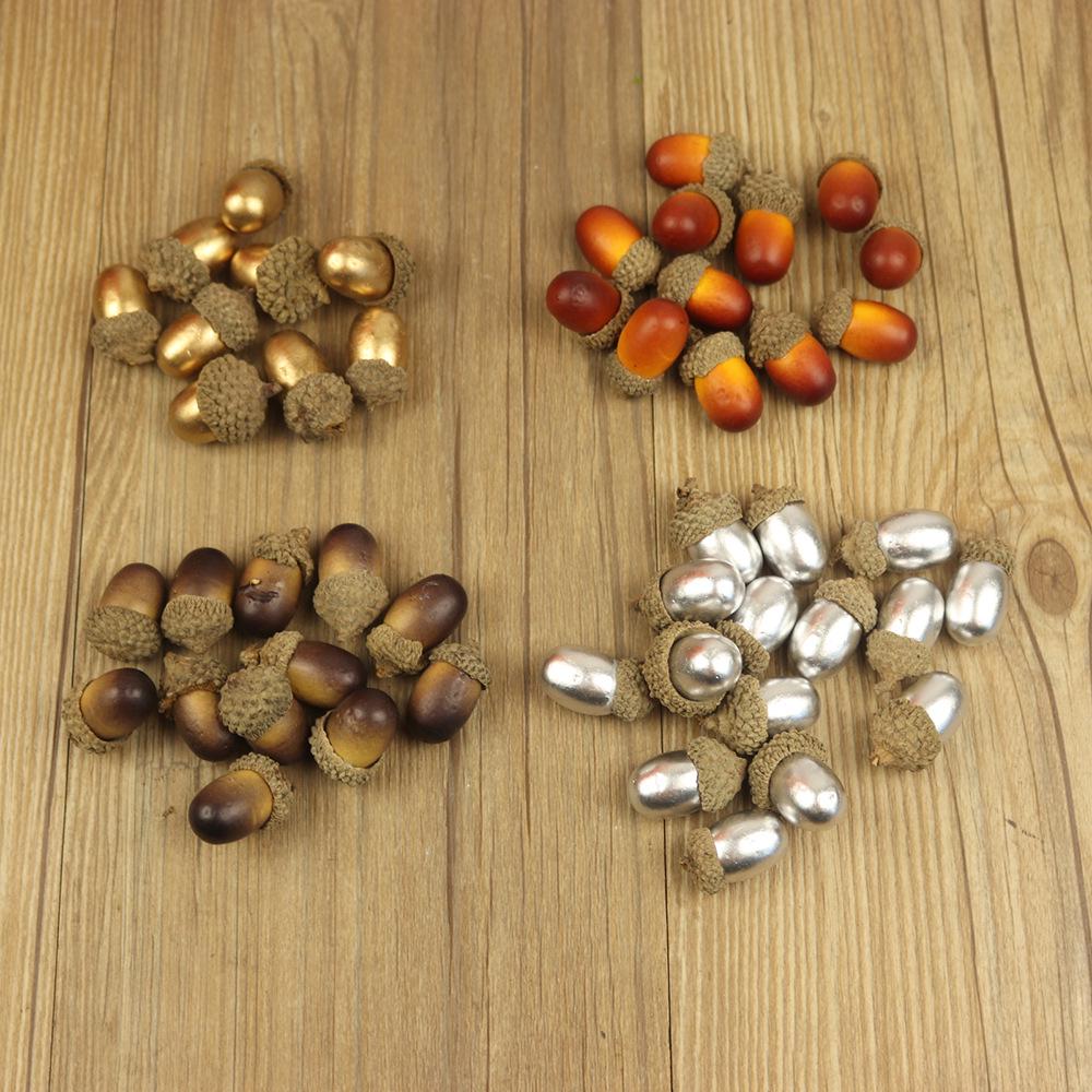 Foam Simulation Acorn Figurines - Christmas Ornaments & Photo Props