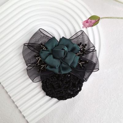 Sweet Korean Bun Snood Exquisite Hairgrips Cover Net Elegant Flower Hair Bun  Nurse