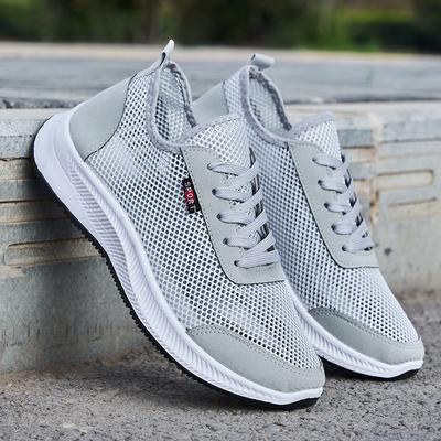 Scarpe sportive estive traforate in rete traspirante da uomo, scarpe casual in rete, scarpe casual con suola morbida, comode, versatili, scarpe da corsa