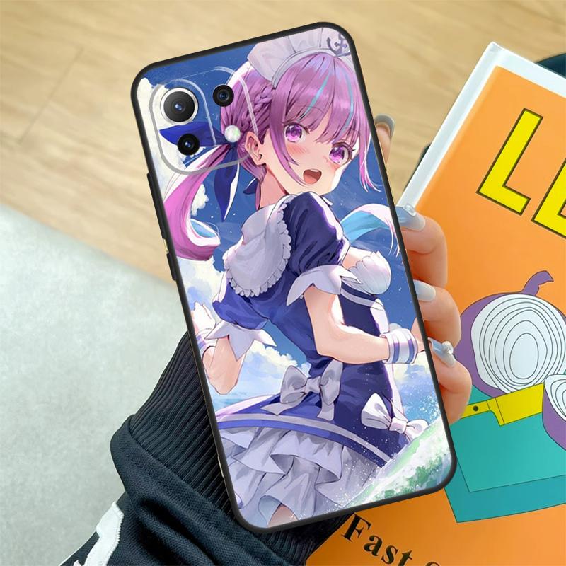 Minato Aqua Hololive Case For Xiaomi 15 Ultra 13 14 Pro 11T 12T 13T 14T POCO F5 F6 F7 Pro X3 X5 X6 X7 Pro Coque