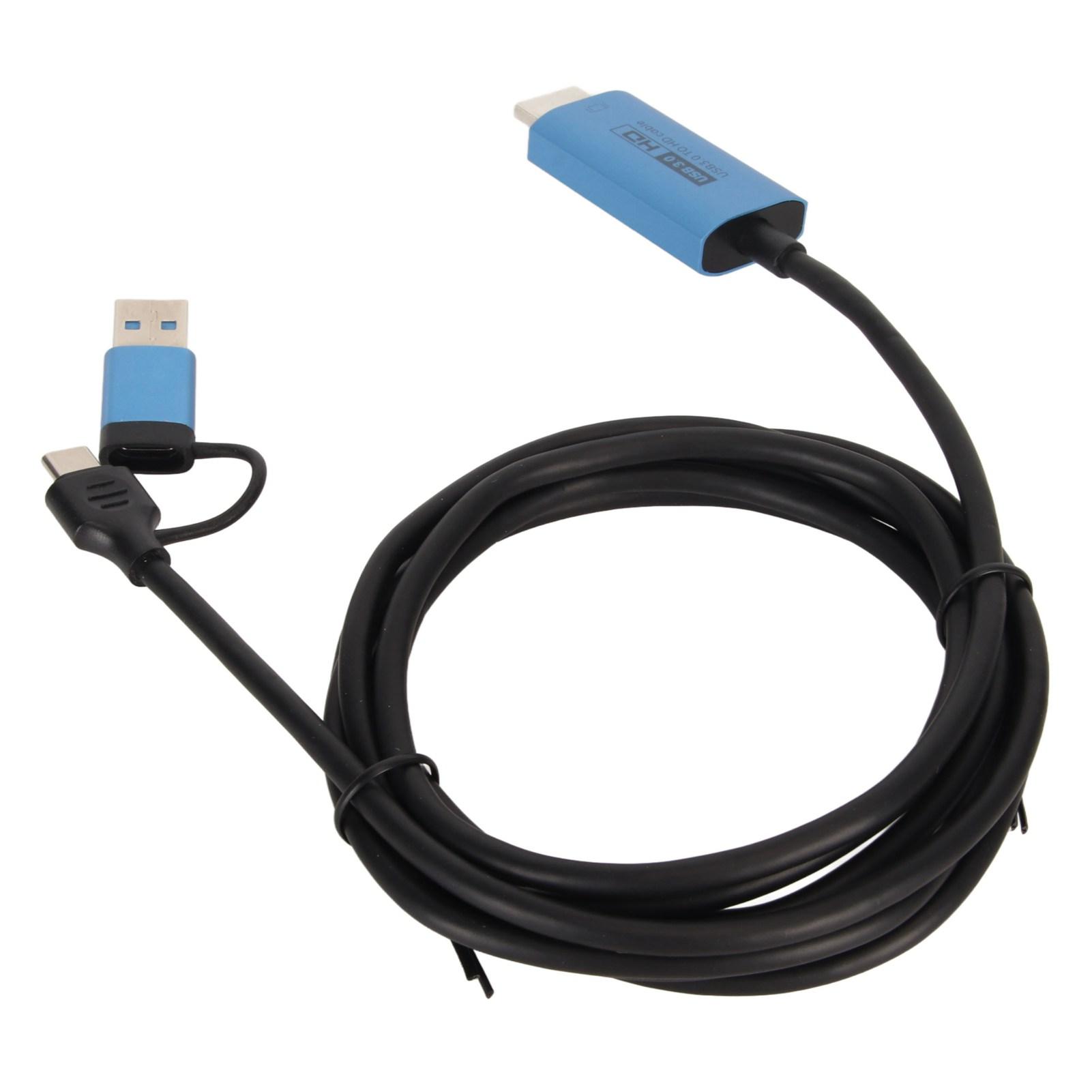 

Адаптер USB к HD мультимедийному интерфейсу Plug and Play Кабель-конвертер USB Type C для телефона, ноутбука