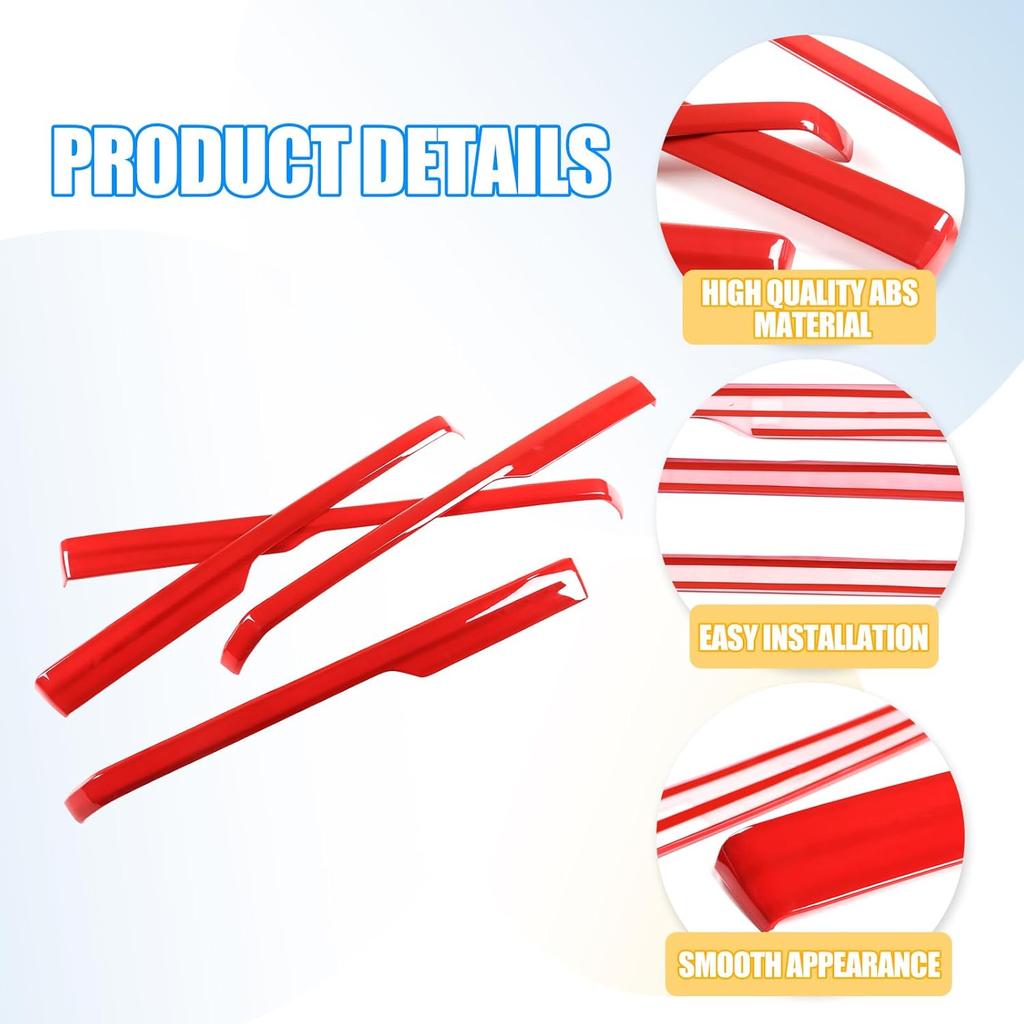LLKUANG Car Inner Door Armrest Panel Decoration Strip Trim Compatible with Toyota Tundra 2014-2020 Pickup Car Door Protective Panel Cover