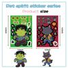 8 Sheets Make a Facial Puzzle Spooky Holiday PVC Sticker Children Celebration Favors Present Toy DIY Pumpkin Ghost Assemble Jigsaw Instructive